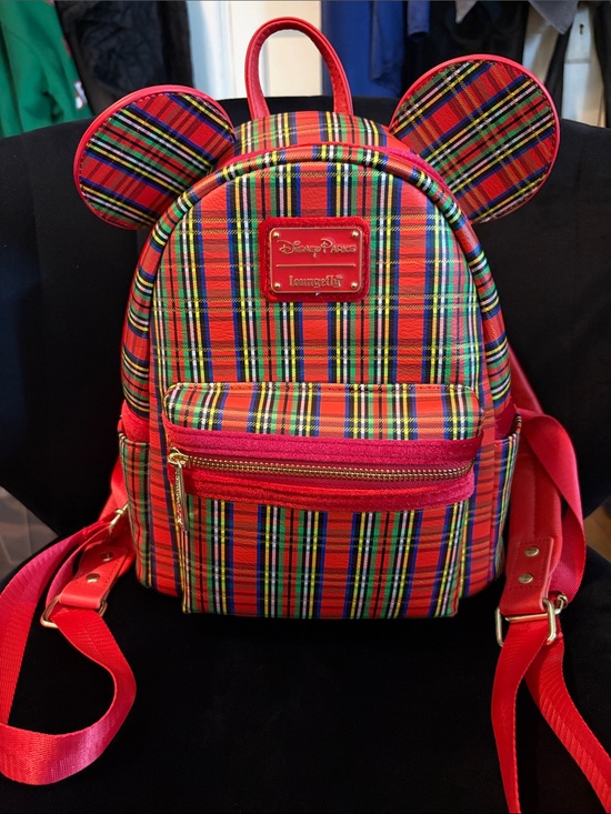 Loungefly Handbags - Disney Loungefly Mickey Mouse plaid mini backpack